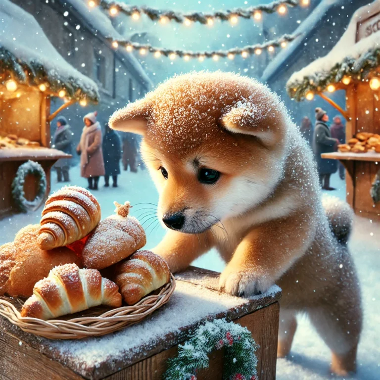 image of a Shiba Inu Pomeranian mix puppy