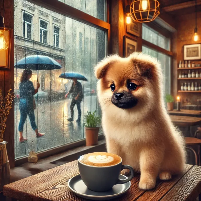 image of a Pomeranian Pug mix puppy