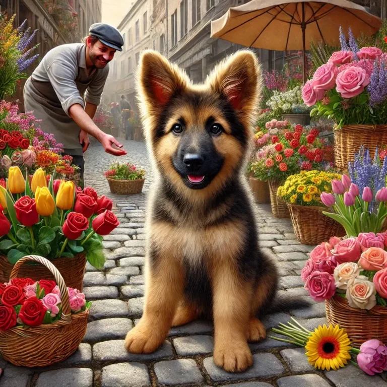 image of a German Shepherd Pomeranian mix