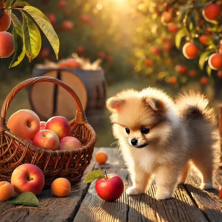 image of a Pomeranian mixed with Yorkie puppy
