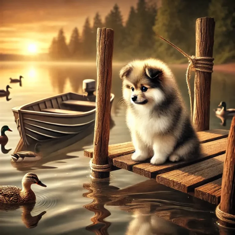 image of a Pomeranian Siberian Husky mix