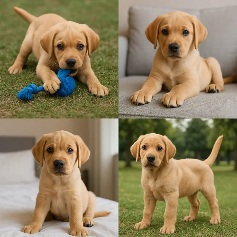 large dog breeds puppies collage