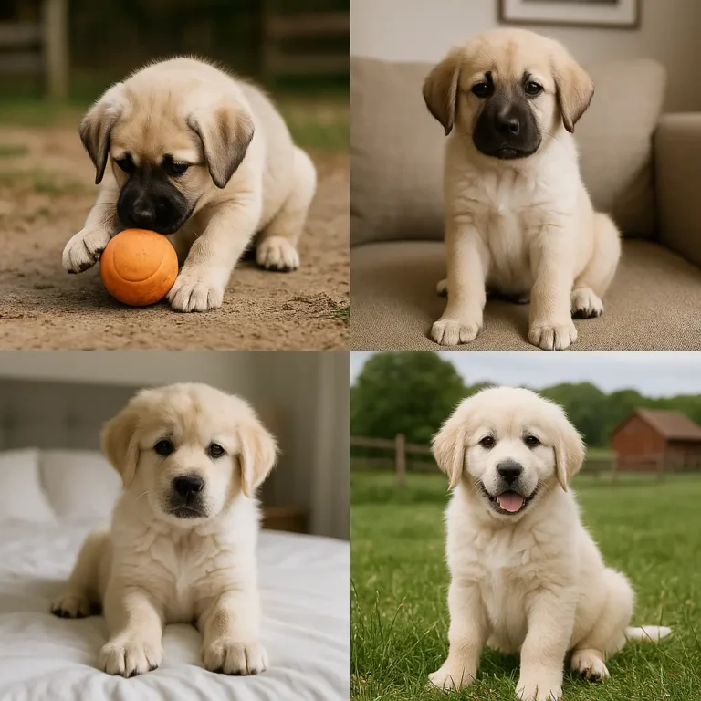 farm guard dog breeds puppies collage