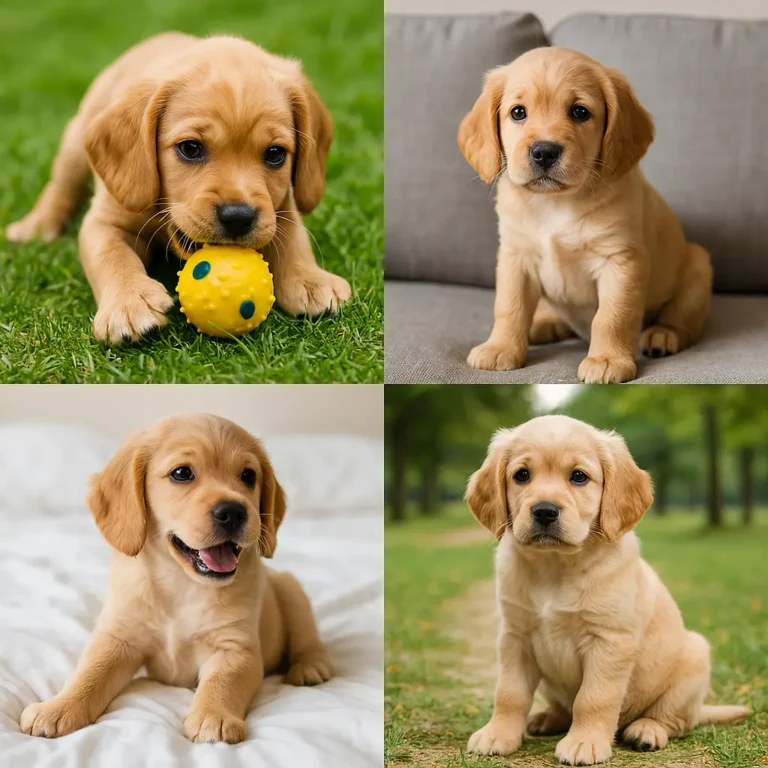 best dog breeds for seniors puppies collage
