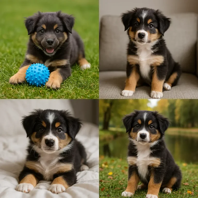 best herding dogs puppies collage