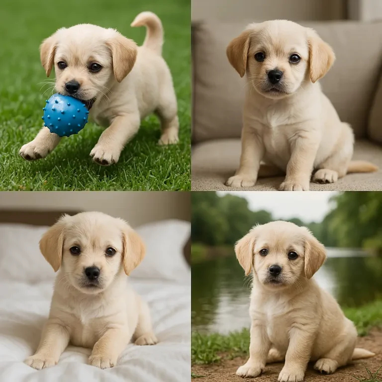 low shedding dogs puppies collage