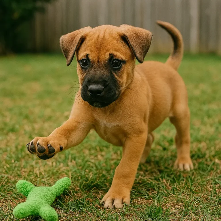blackmouthcur mix puppy
